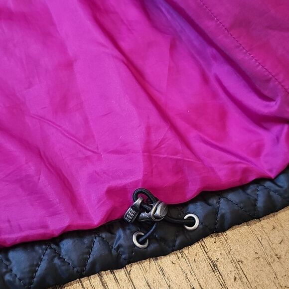 Lands' End Black Quilted Jacket Size M - Picture 10 of 15